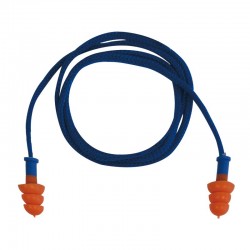 100 paires de bouchons d'oreilles réutilisables en thermoplastique avec cordon, SNR29dB