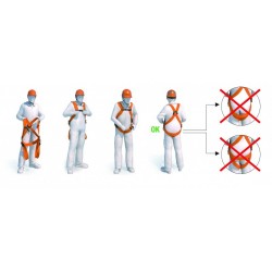 Kit anti-chute, harnais 1 point avec absorbeur d'énergie