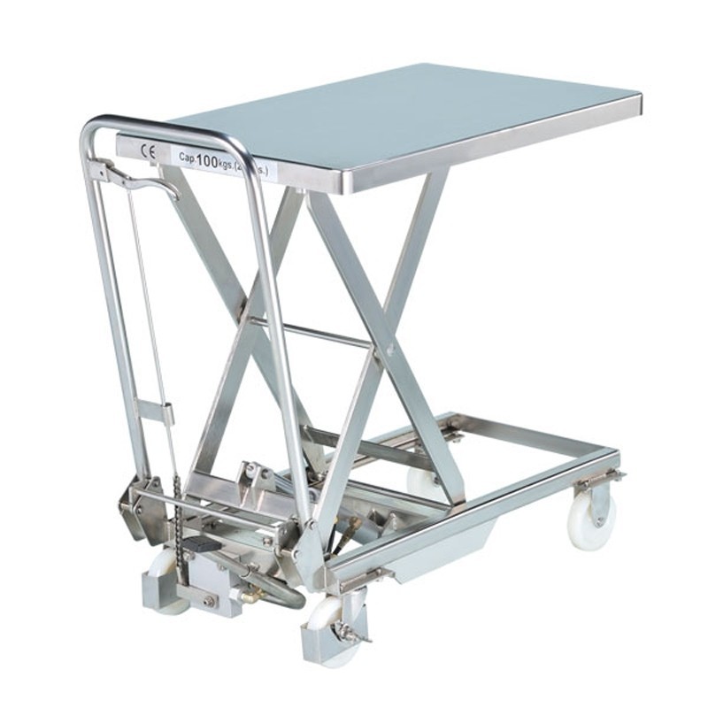 Table élevatrice inox hydraulique 100 à 400 kg