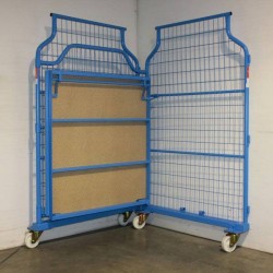 Chariot conteneur universel grillagé