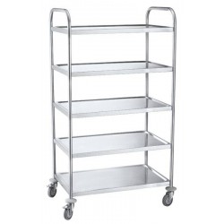 Chariot inox 5 plateaux