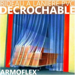 Rideau lanière PVC décrochable Hauteur 3000 mm