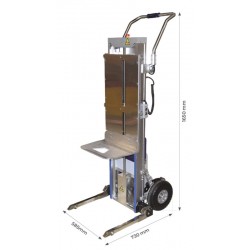 Diable gerbeur monte-escalier électrique 170 kg