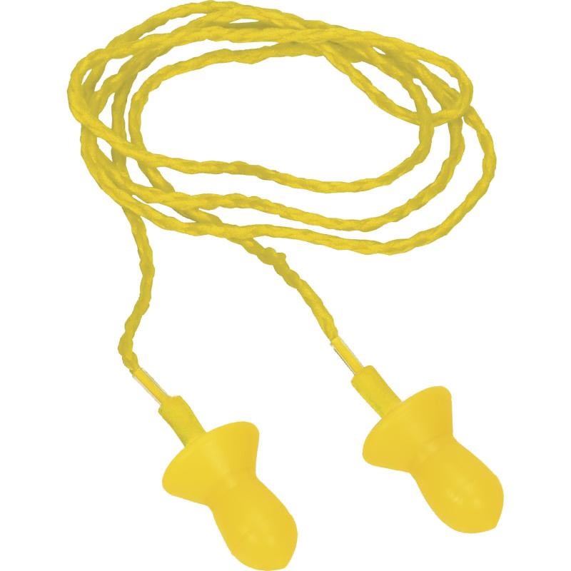 100 paires de bouchons d'oreilles réutilisables en silicone avec cordon  SNR29db , Bouchons anti-bruit : Cegequip, appareil de ma