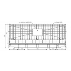 Conteneur monobloc 1730 x 1150 mm