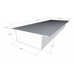 Bac rack 1500 litres