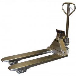 Transpalette manuel peseur inox 316 2000 kg