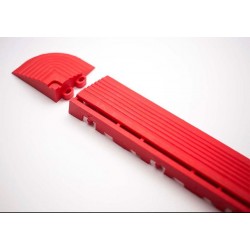 Lot de 4 angles bordures de dalles damier Polydal