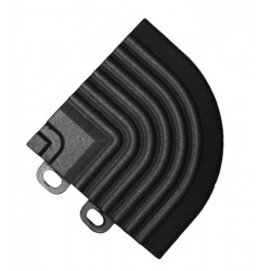 Lot de 4 angles bordures de dalles damier Polydal