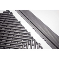 Lot de 4 bordures de dalles damier Polydal