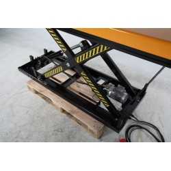 Table élévatrice électrique fixe 500 kg, plateau 2000 x 800 mm