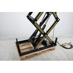 Table élévatrice électrique à double ciseaux 1000 kg, levée jusqu'à 1780 mm