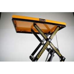 Table élévatrice électrique à double ciseaux 1000 kg, levée jusqu'à 1780 mm
