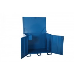 Coffre de chantier fixe double portes