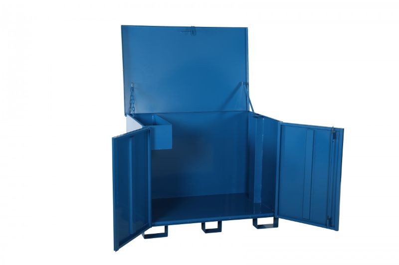 Coffre de chantier fixe double portes