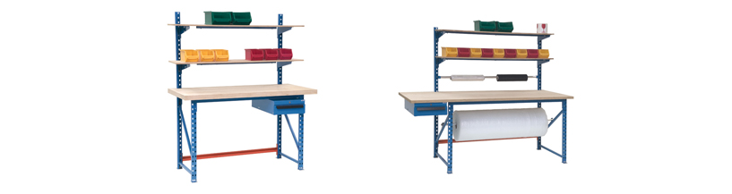 Tables de travail d'atelier pour les professionnels